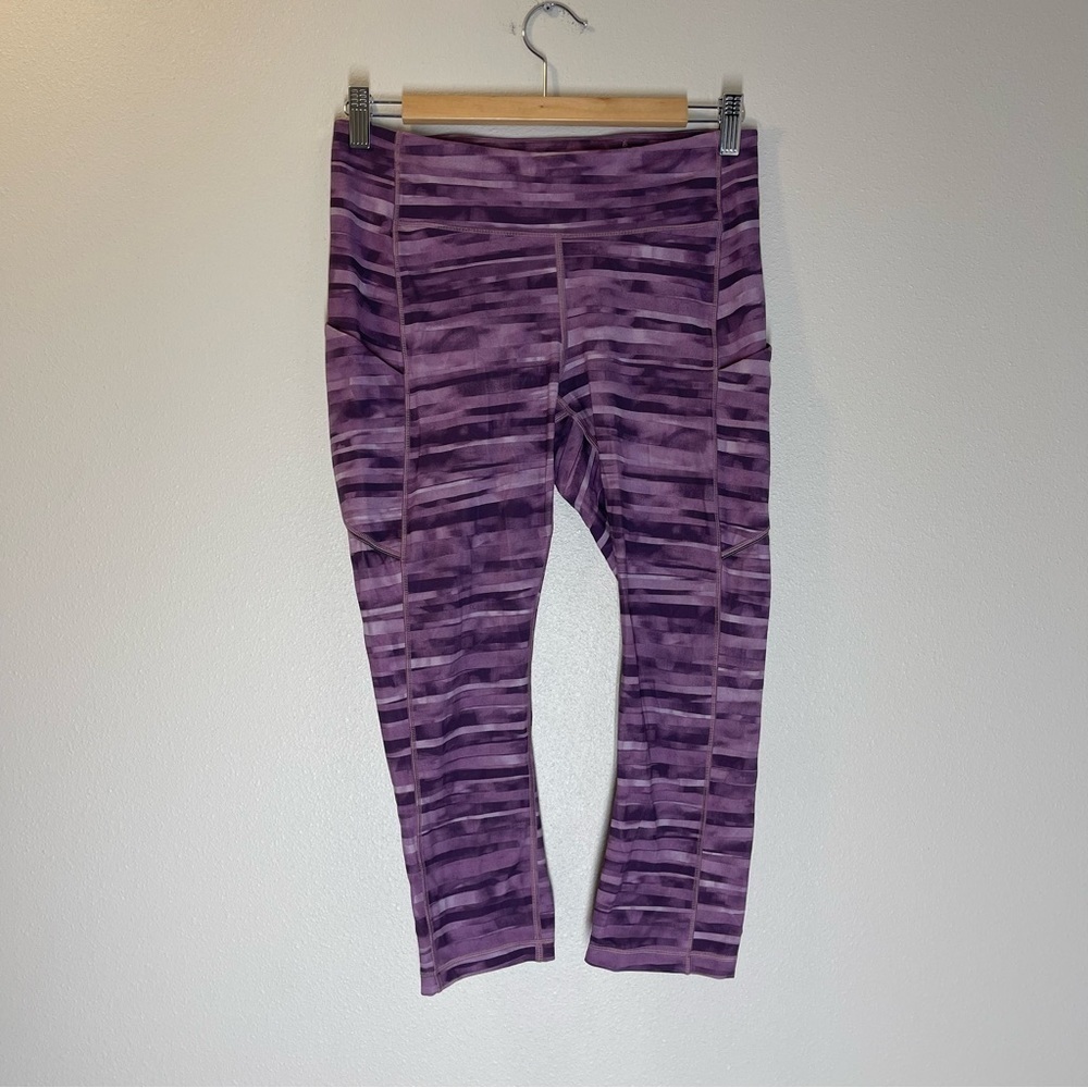 Lululemon Speed Up Crop Leggings 21” Inseam Shadowed Smoked Mullberry Size 8 - Picture 2 of 11